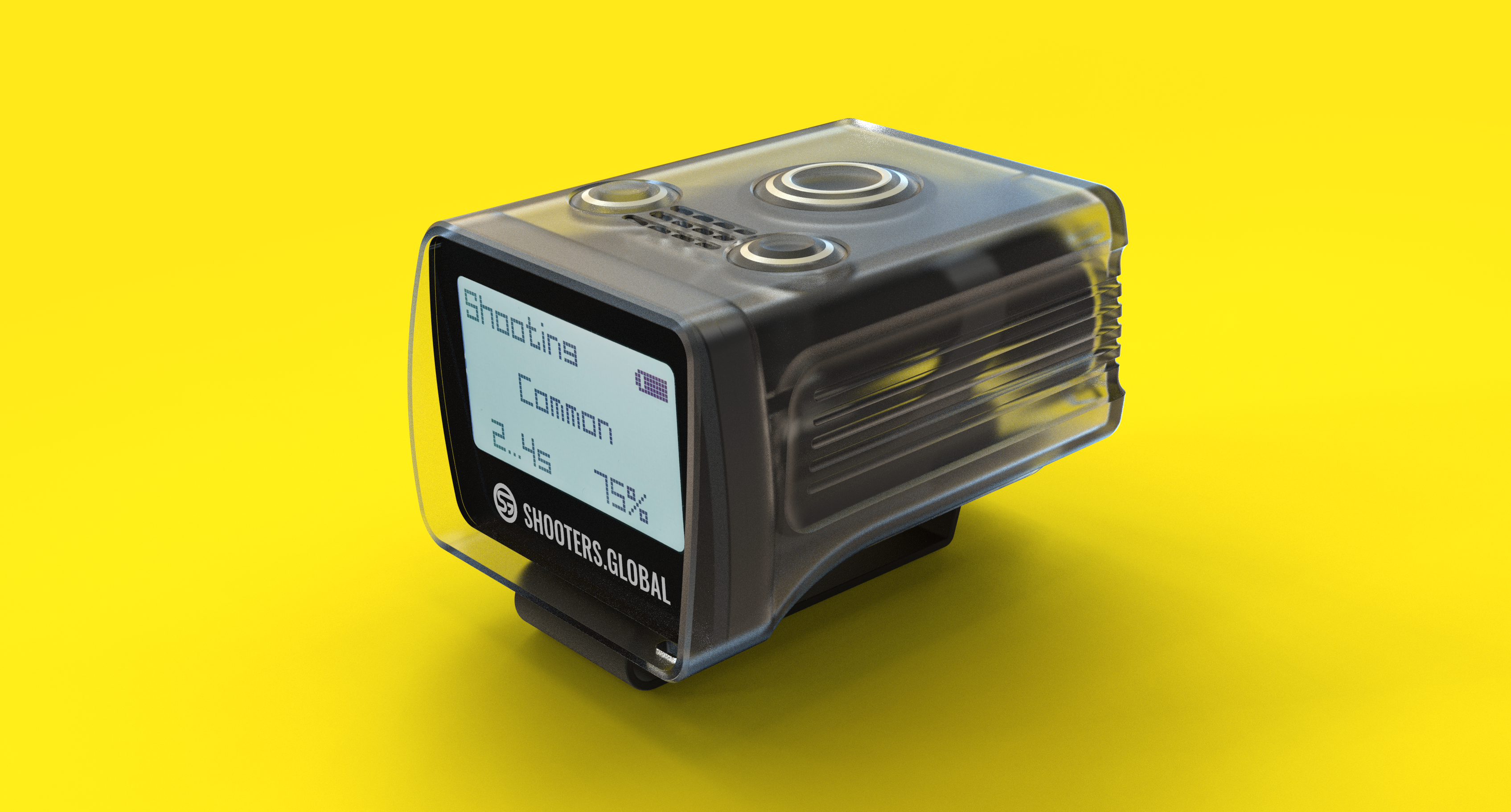 Merač času streľby SHOOTERS GLOBAL® SG TIMER GO USB, úchyt na opasok+klip