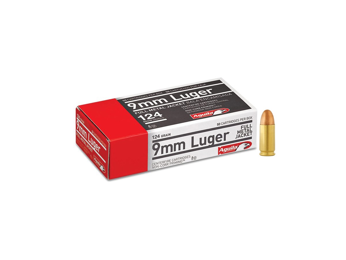 Náboj 9mm AGUILA Luger 124gr/8,04g FMJ